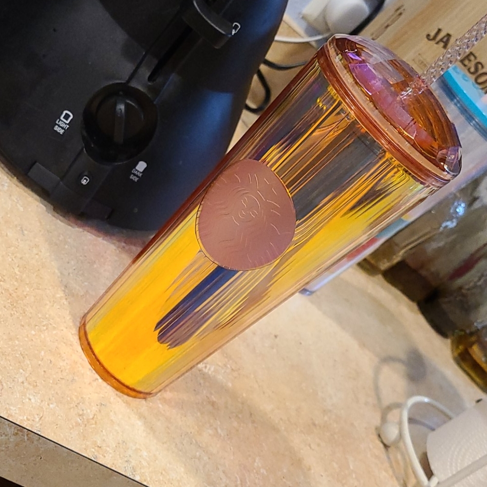 Starbucks dome pink cup